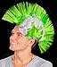 Fun Central LED Light Up Mohawk Wig Headband for Women & Men - St. Patrick's Day Party Supplies - Green