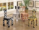 Powell Kids Accents Animal Activity Chairs