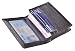 Outrip Genuine Leather Business Card Holder Name Card Case Credit Card Wallet with ID Window RFID Blocking (Coffee2)