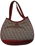 Women's DKNY Purse Handbag Town and Country Large Hobo w/French Grain Leather Chino/Red