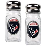 NFL Houston Texans Salt and Pepper Shaker Set with Crystal Coat