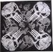 The Punisher Black With White Punisher Skulls dripping Bandana ~ The Punisher Official Licensed Movie Merchandise