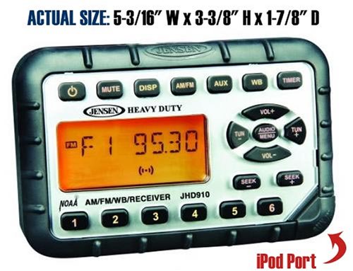 JENSEN MINI AM/FM/WB STEREO PACKAGE - 3.5 MINI SPEAKERS - TOP/SIDE MOUNT ANTENNA - UTILITY VEHICLE / ATV - NEW