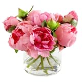 Silk Floral Peony Centerpeice