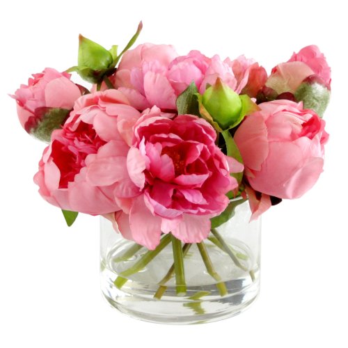 Silk Floral Peony Centerpeice