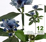 Twelve 27" Rhododendron Artificial Silk Flower Sprays Bendable Stems