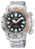 Seiko Men's Automatic Dive Silver-Tone Watch #SNM035