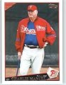 2009 Topps Baseball Card # 496 Charlie Manuel MG - Manager - Philadelphia Phillies - Shipped In Protective Screwdown Display Case!