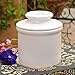 Butter Bell - The Original Butter Bell Crock by L. Tremain, a Countertop French Ceramic Butter Dish Keeper for Spreadable Butter, French Ceramic Butter Dish Keeper, Specialty - Classic White