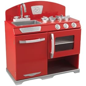 KidKraft - 53205 - Jeu d'imitation - Cuisini�re Retro - Rouge
