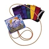 Deluxe Chinese Jump Rope with Carrying Pouch - Color May Vary.