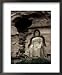 Great Buddha at Bingling Temple, Yellow River, Near Lanzhou, China Religion & Philosophy Framed Art Poster Print by Occidor Ltd, 18x22