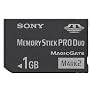 1Gb Memory Stick Pro Duo Mark 2