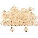 40 BICONE 4mm Swarovski SILK 5301 Crystal Beads.