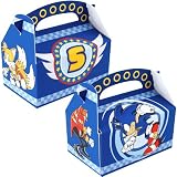 Sonic the Hedgehog Empty Favor Boxes (4) Party Supplies