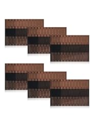 Home: Shacos Exquisite PVC Placemats Woven Vinyl Place Mats for Table Heat-resistant Placemats(6, Ombre Coffee and Black) - Shacos