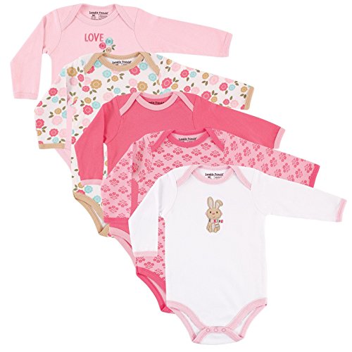 Luvable Friends 5 Pack Long Sleeve Bodysuit