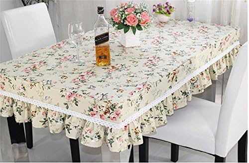 SNW Thick Canvas Tablecloths Rectangle Tablecloth Table Cover Dust Cover