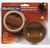 Slipstick CB840 Large Castor Cup Gripper, Caramel, 4-Pack