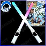 2 x Light Glow Sword Bright Saber Pack for Nintendo Wii