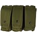 Olive Drab AR-15/AK-47 Triple Mag Pouch - 7.75 x 9.25 x 3.5, MOLLE & Duty Belt Compatible