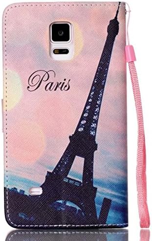 Samsung Galaxy Note 4 Case, JinLi(TM) PU Leather [Cloud Pattern][Wrist Strap] Wallet Case For Samsung Galaxy Note 4. (PatternNW-3)