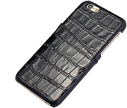 iPhone 6 Plus Case, Levanpro High Quality Cattle Hide Alligator Grain Genuine Leather Case Alligator Grain Cover for Apple iPhone 6 Plus / iPhone 6s Plus (Black)