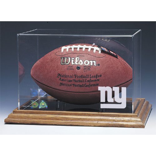 New York Giants Nfl Football Display Case (Wood Base) super low price New York Giants Nfl Football Display Case (Wood Base) super low price