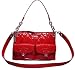 Coach Poppy Liquid Gloss Large Hippie Crossbody Convertible Bag 18678 Cherrie Red