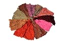 Poly Silk Crushed Effect Scarf With Popcorn Bumps