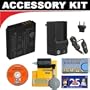 Deluxe DB ROTH Accessory Kit With Spare NB-5L Battery + Charger For The Canon Powershot SD990, SD950, SD900, SD890, SD880, SD870, SD850, SD800, SD790, SD700, SD40 Digital Cameras