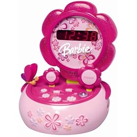 Barbie Hour Garden BAR800 Talking Alarm Clock AM/FM Radio with Nightlight Barbie Hour Garden BAR800 Talking Alarm Clock AM/FM Radio with Nightlight