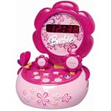 Barbie Hour Garden Talking Alarm Clock with AM FM Radio and Nightlight by Emerson