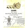 CASE MR Series Mounted Tractor Plows, 2 and 3 bottom Parts Catalog 786 by Racine, Wisconsin J. I. Case Co