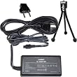 HQRP Replacement AC Power Adapter compatible with Sony HandyCam DCR-DVD103, DCR-DVD105, DCR-DVD108, DCR-DVD203, DCR-DVD205, DCR-DVD305, DCR-DVD308 Camcorder - (incl. USA Plug & Euro Adapter) plus HQRP Black Mini Tripod