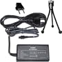 HQRP Replacement AC Power Adapter compatible with Sony HandyCam DCR-DVD103, DCR-DVD105, DCR-DVD108, DCR-DVD203, DCR-DVD205, DCR-DVD305, DCR-DVD308 Camcorder - (incl. USA Plug & Euro Adapter) plus HQRP Black Mini Tripod