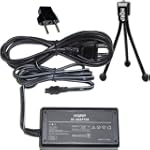 HQRP Replacement AC Power Adapter for Sony HandyCam DCR-DVD103, DCR-DVD105, DCR-DVD108, DCR-DVD203, DCR-DVD205, DCR-DVD305, DCR-DVD308 Camcorder - (incl. USA Plug & Euro Adapter) plus HQRP Black Mini Tripod $17.91