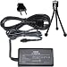 HQRP Replacement AC Power Adapter for Sony HandyCam HDR-UX10, HDR-UX20 Camcorder - (incl. USA Plug & Euro Adapter) plus HQRP Black Mini Tripod