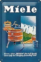 Miele Washing Machine embossed metal sign