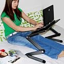 Portable Laptop Table Laptop Laidback Adjustable Laptop Stand Book Stand Tv Tray A4 Dual Layer with Extra Wide Design up to 19 Inch