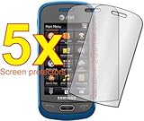 5x Samsung Eternity II SGH-A597 Premium Clear LCD Screen Protector Cover Gu ....