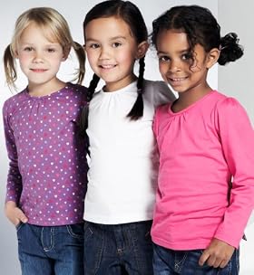 3 Pack - Pure Cotton Long Sleeve Assorte