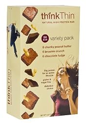 thinkThin Variety Pack, 2.1-Ounce Bars (Pack of 20)