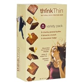 thinkThin Variety Pack, 2.1-Ounce Bars (Pack of 20)