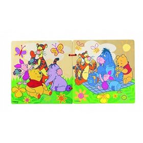 Peasytoys Disney My Friends Tigger & Pooh Wooden Picture Book (6 Pages)