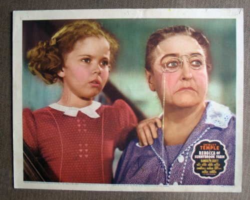 A44 Rebecca Sunnybrook Farm SHIRLEY TEMPLE Lobby Card. This is an original lobby card; not a dvd or video. Lobby cards were used to advertise film playing at theater and they measure 11 by 14 inches.