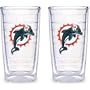 Tervis Tumbler Miami Dolphins 16Oz. Tumblers- Set Of 2