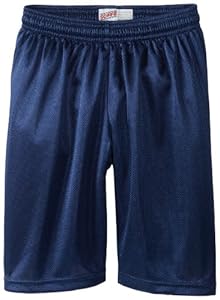 Soffe Boys 8-20 7 Inch Poly Mini Mesh Short, Navy, Medium