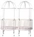 Little Miss Liberty 92-1TW+-MW Duetta Round Crib Mate Twin Round Crib Finish: Matte White