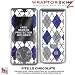 Argyle Blue and Gray WraptorSkinz Skin for LG Chocolate vx8500 phones by TuneTattoozTM